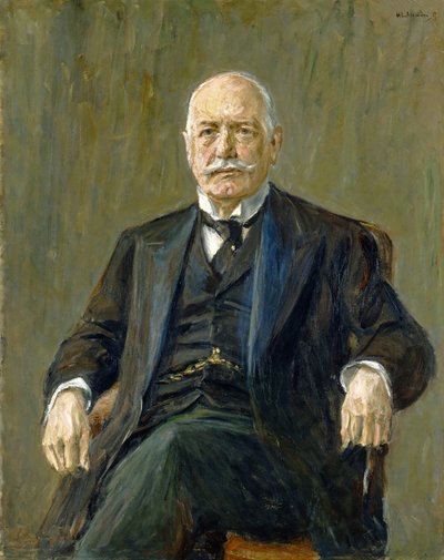 Prins Bernhard von Bulow (1849-1929) 1917 door Max Liebermann